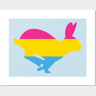 Pride Animals- Pansexual Rabbit Posters and Art